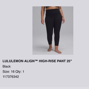 Lululemon Size 16 leggings